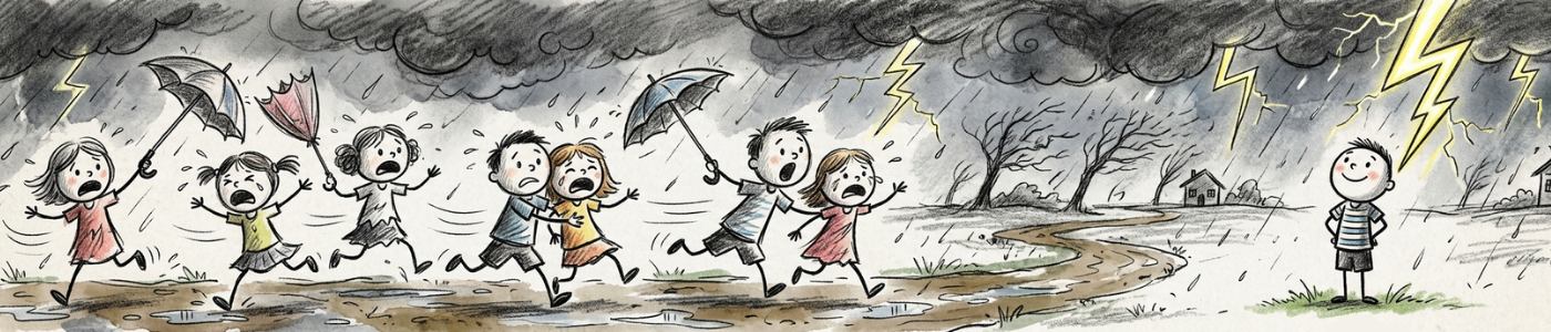 Gökyüzünde Yalnız Çakan Şimşekler